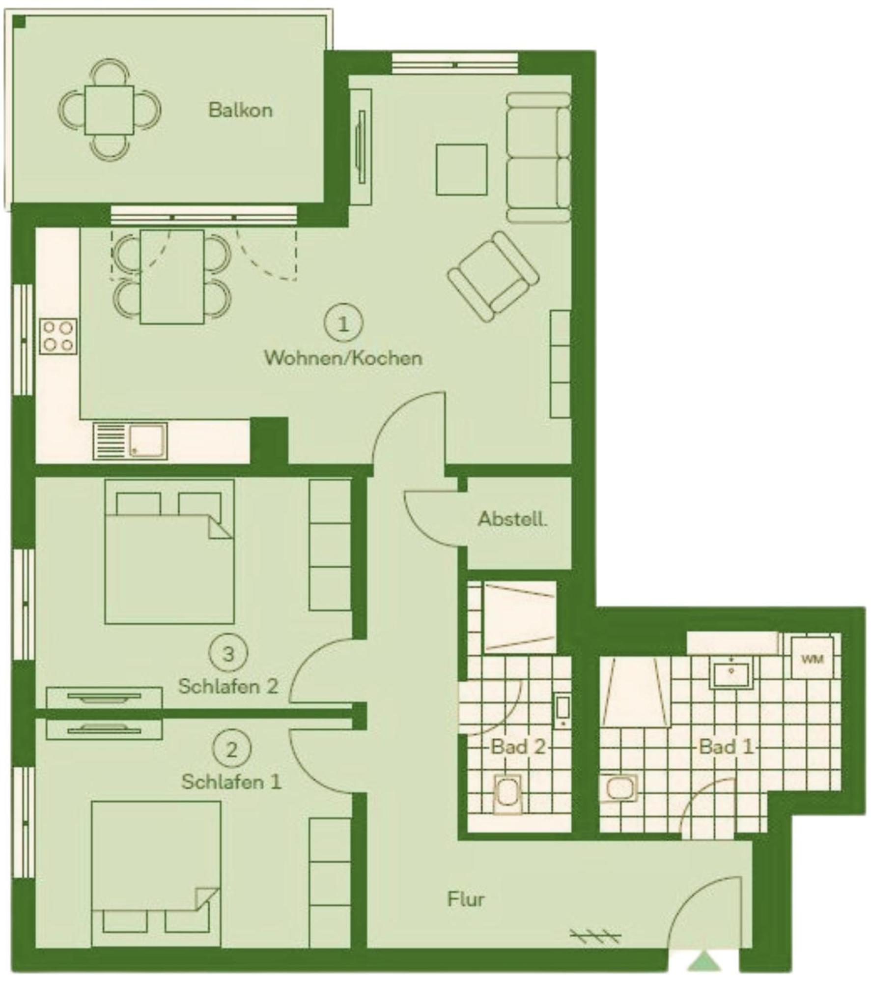Apartment "Usedomer Luft" Garz  Buitenkant foto
